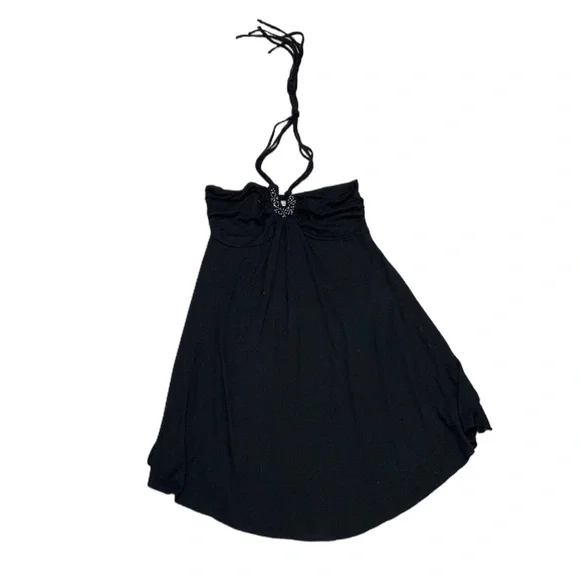 Vintage | Dresses | Y2k No Boundaries Black Halter Mini Dress | Poshmark